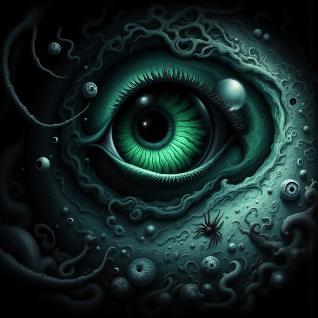 Surreal Eye Watches Over City Streets in Dramatic Light