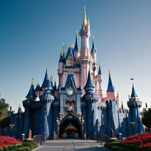 Disneyland's Cinderella Castle in Sharp Focus