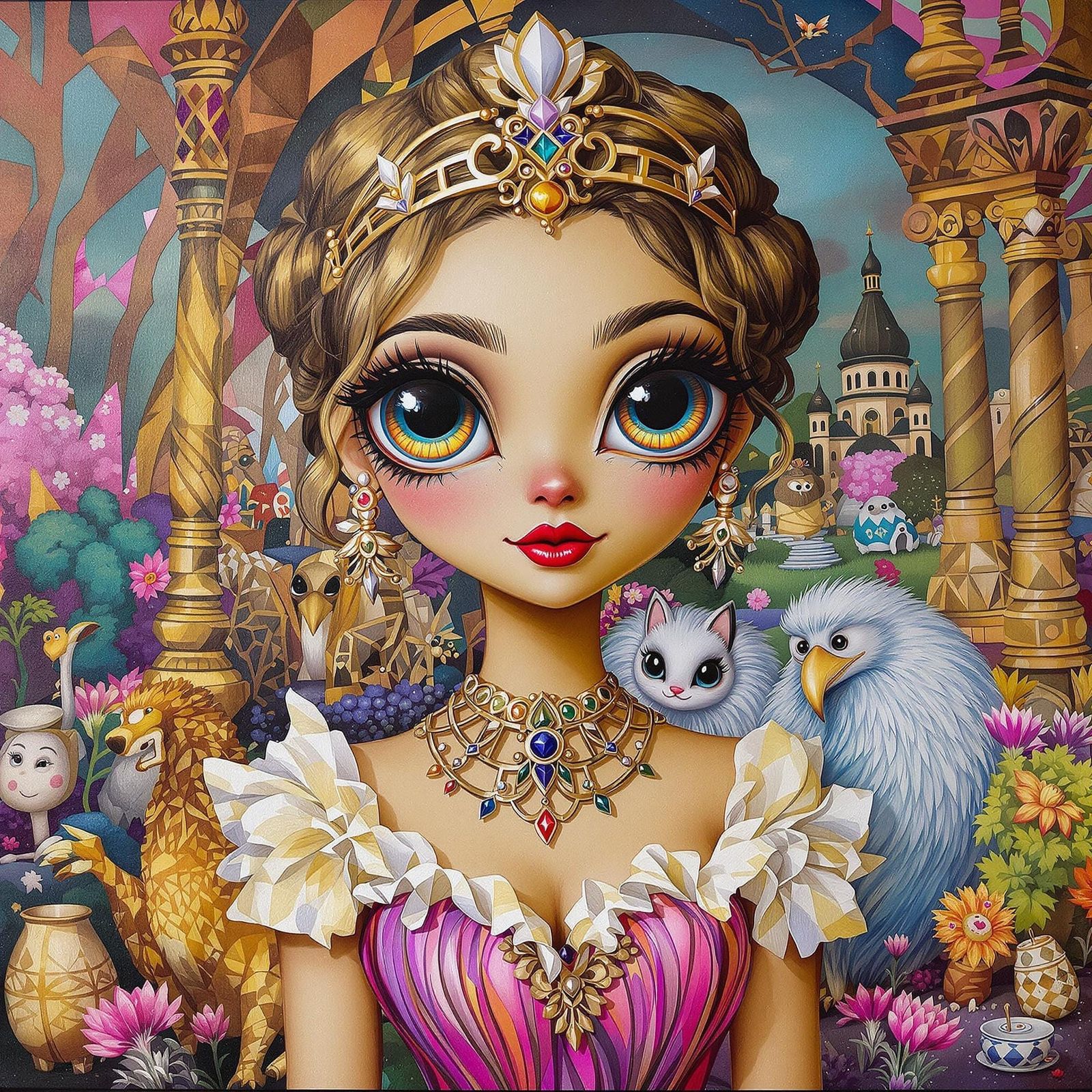 Hesperia: Daughter of Mauretania in Acrylic on Canvas Style