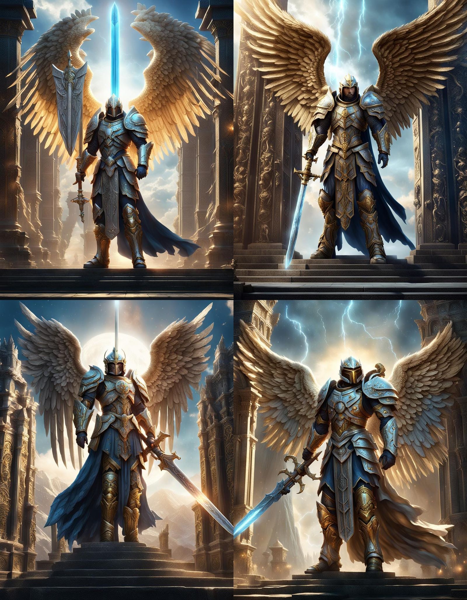 Celestial Sentinel Warrior Angel at Eternity Gates