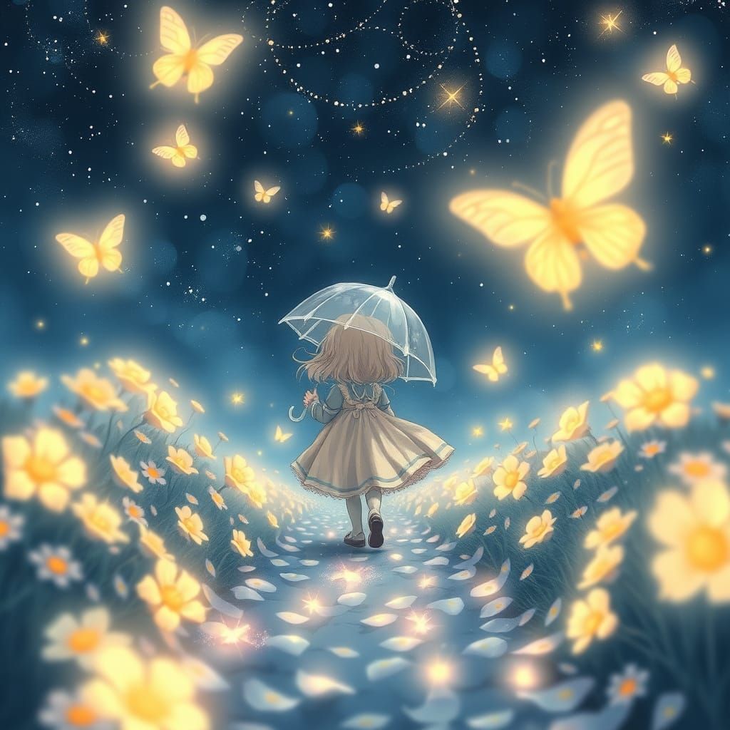 A Dreamy Starlight Serenade in Fantasy Art