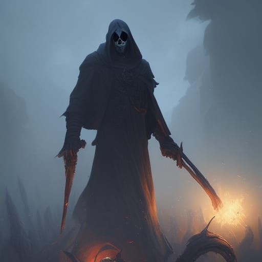 Reaper in Dark Fantasy Style