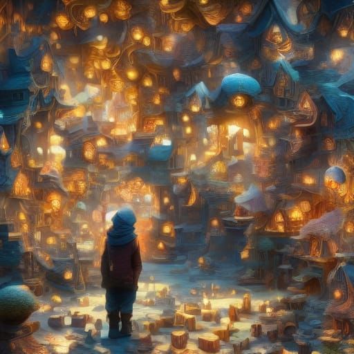 Enchanted Forest Explorer in Magical Realism Style