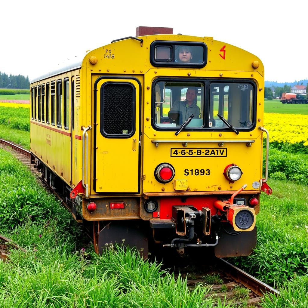 Enchanted Bloom in a Whimsical Azure and Ruby Dream