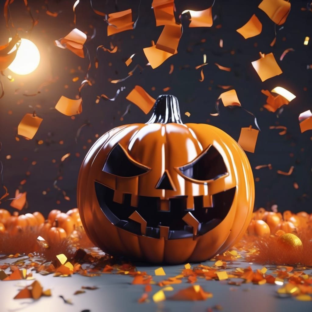 Haunted New Year's Ball with Ghostly Revelers in Oil Paintin...