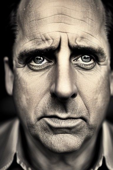 Michael Scott Close-Up Portrait with Ambient Light