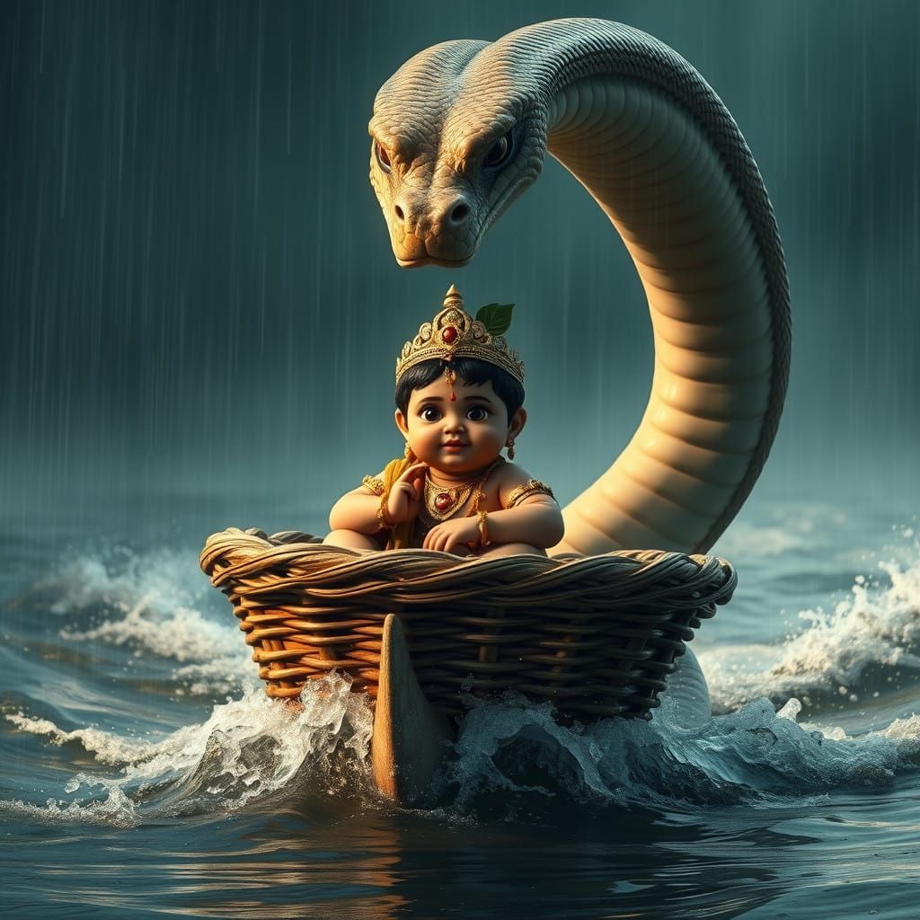 Krishna and Vasudeva Navigate Turbulent Waters in Heavy Rain...