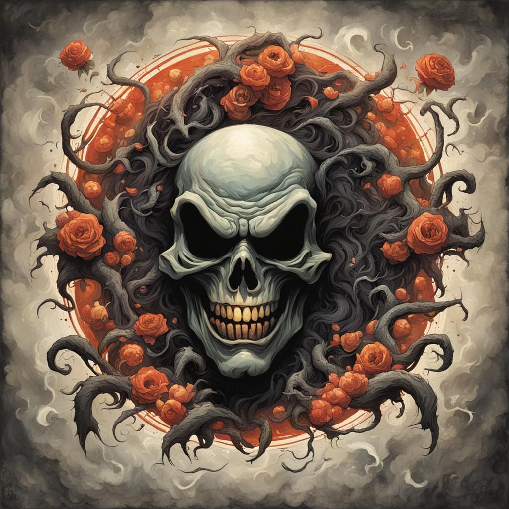 Sinister Beauty: A Dark Fantasy Scene