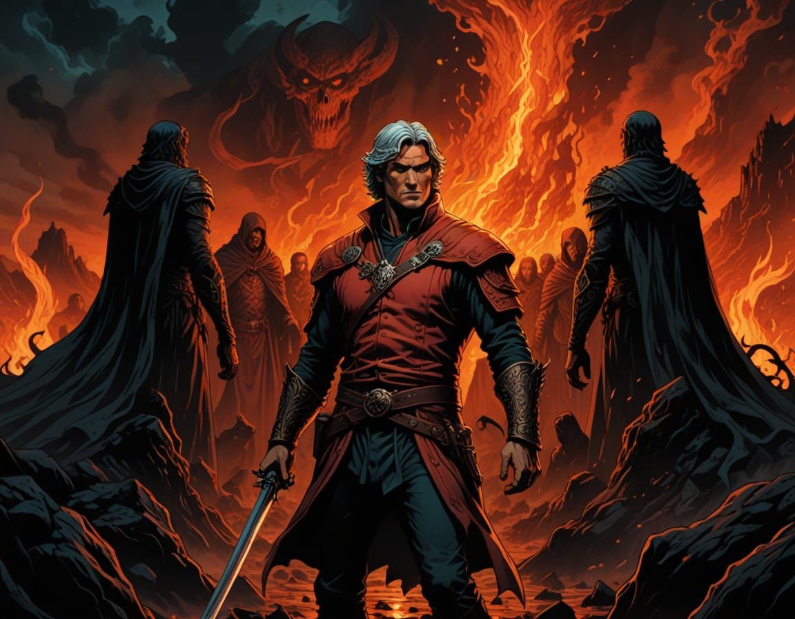 Dante's Infernal Descent in Comic Book Art