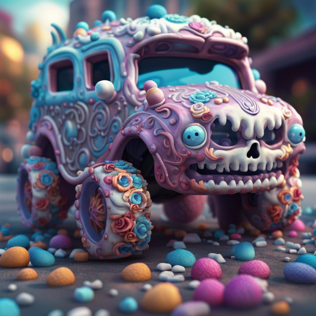 Baroque Cosmic Monster Truck on Fantasy Street