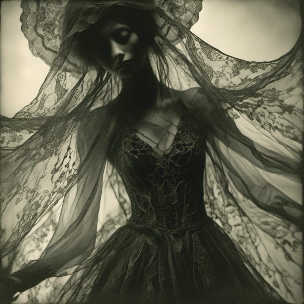 Ethereal Glowing Creature in Gothic Fantasy Art