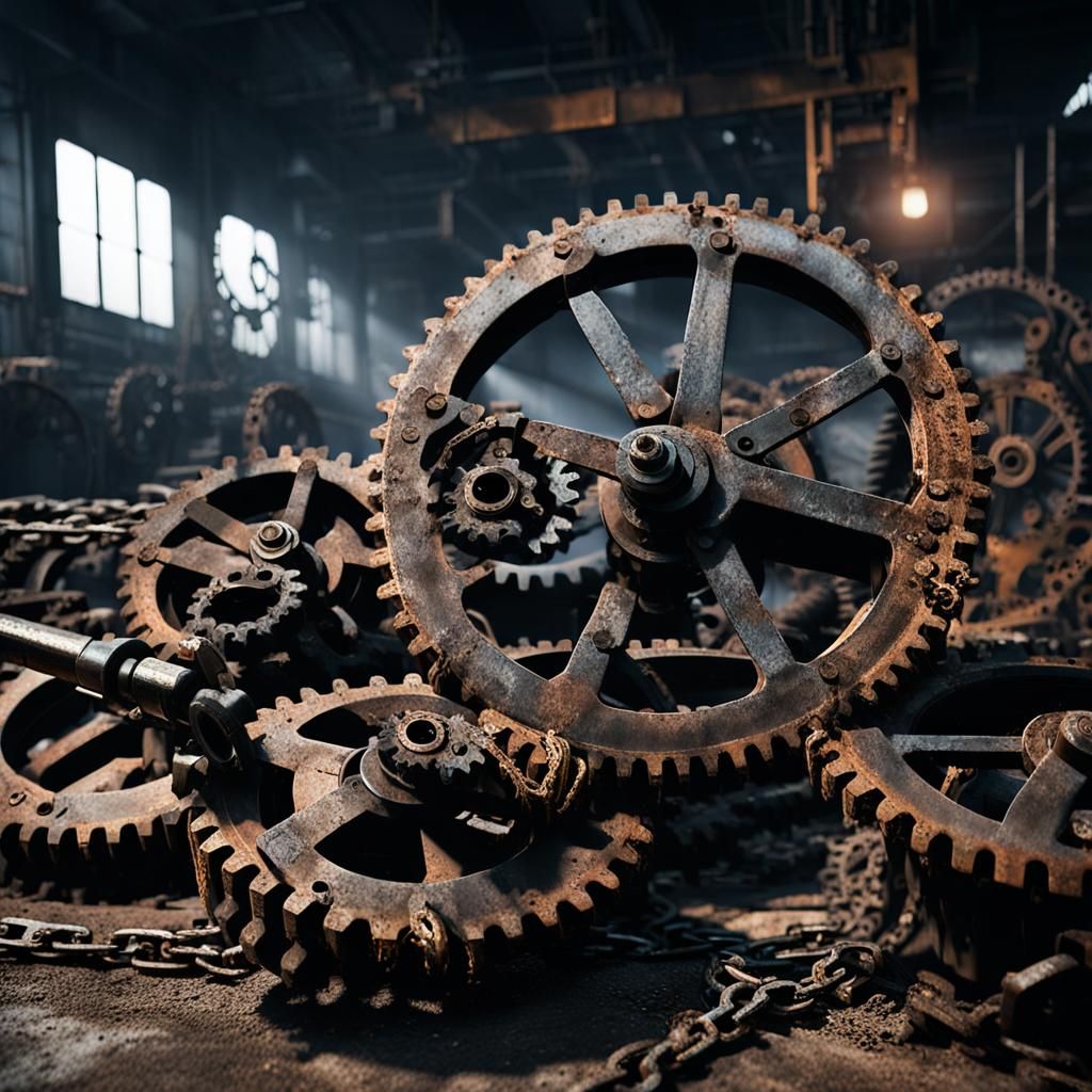 Industrial Concept Art: Chain and Gear