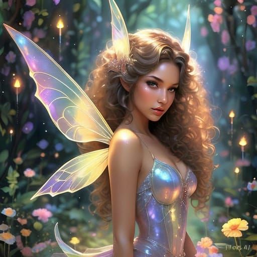 Anime Fairy with Sultry Expression