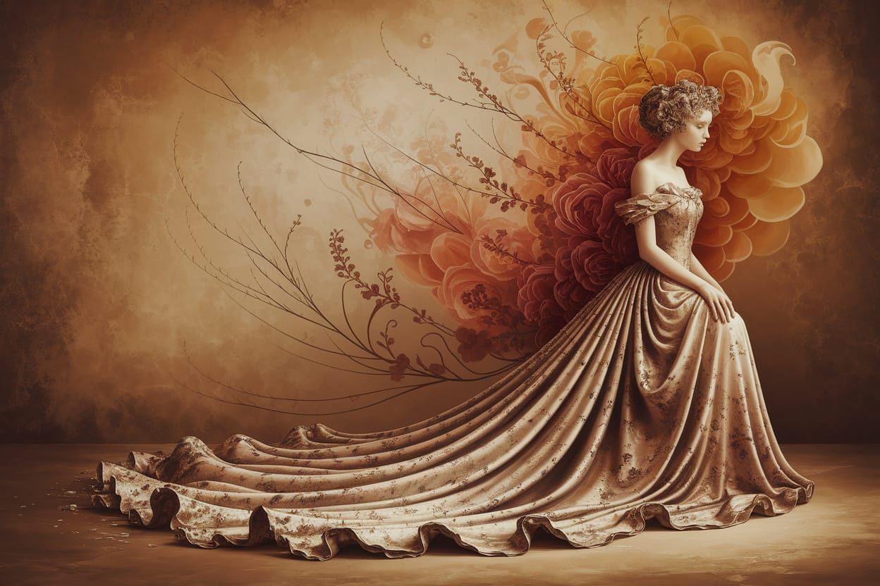 Hollowness: Airbrush Art in Art Deco Style