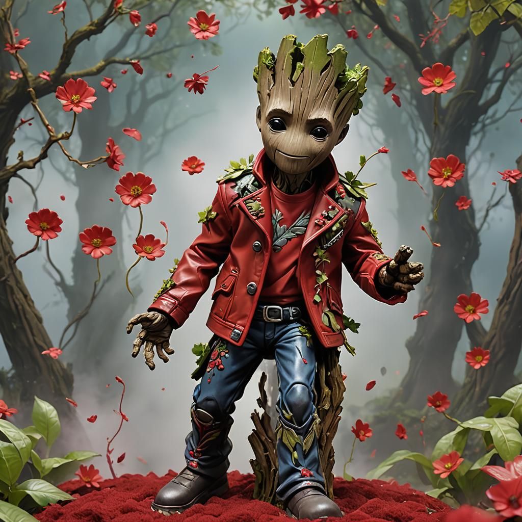 Groot in Michael Jackson 'Beat It' Jacket