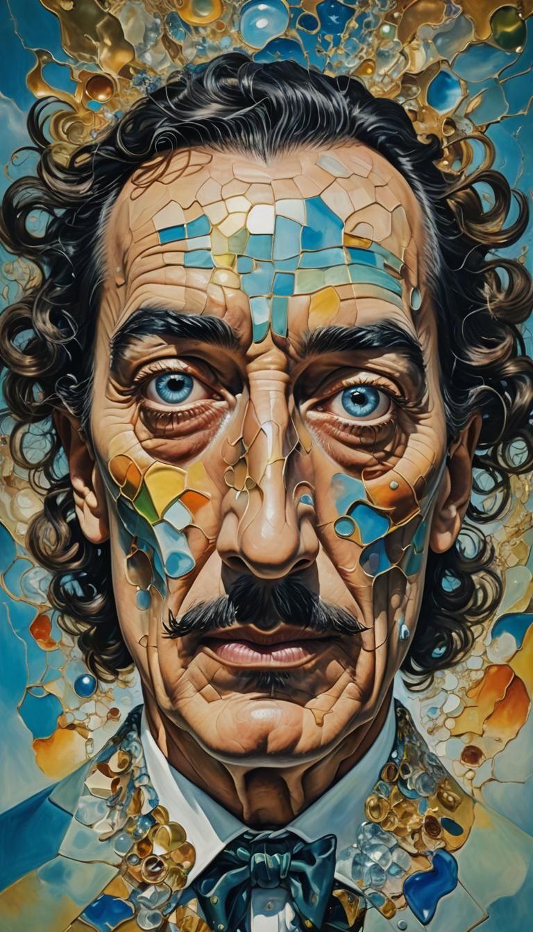 Kaleidoscopic Guide in Dream World: Surrealist Salvador Dali...