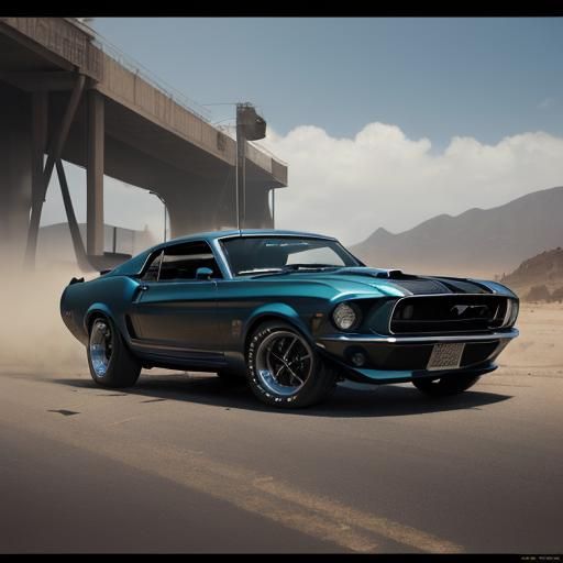 Sinister 1969 Ford Mustang Digital Rendering