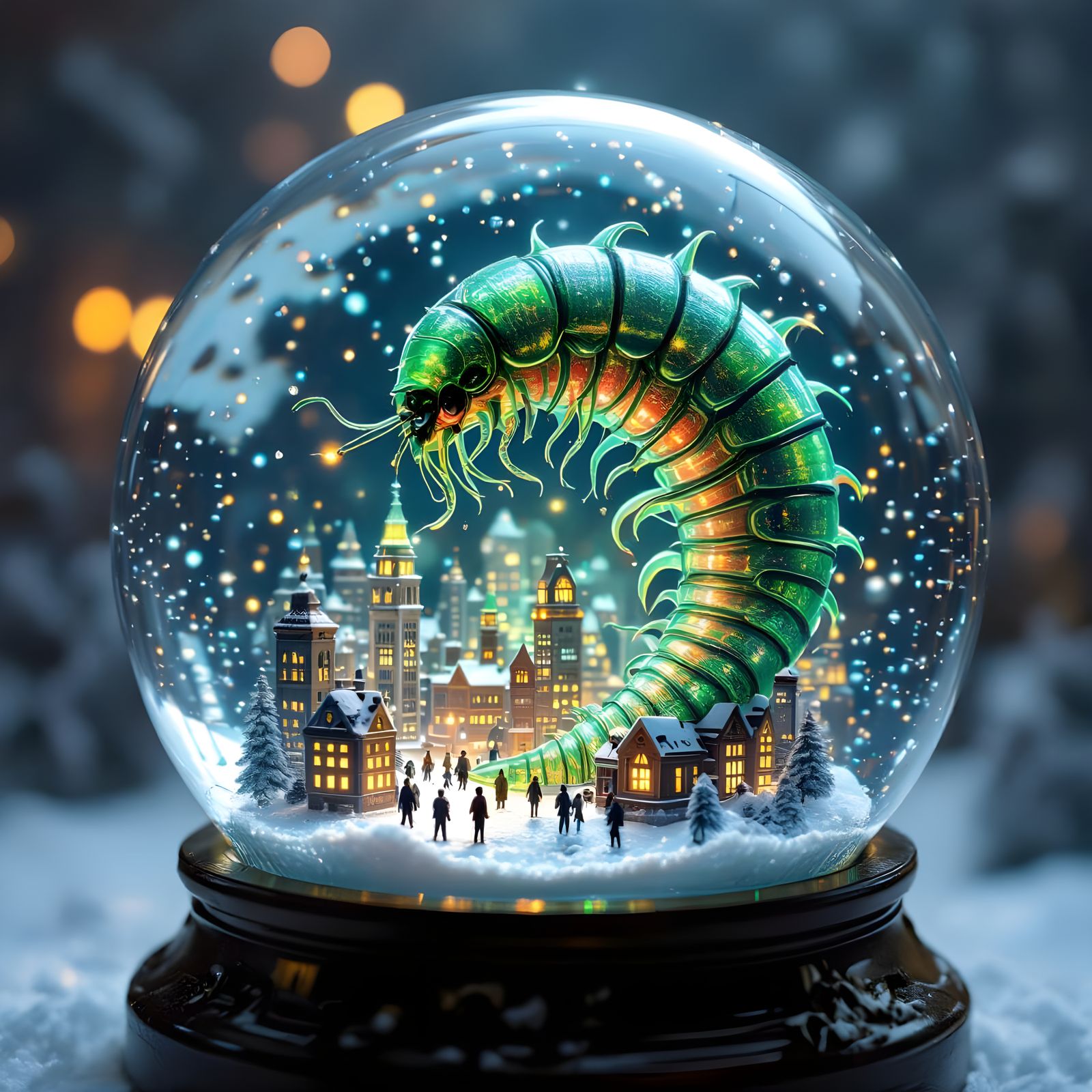 Infinite Snow Globe Regression with Monster Transformation