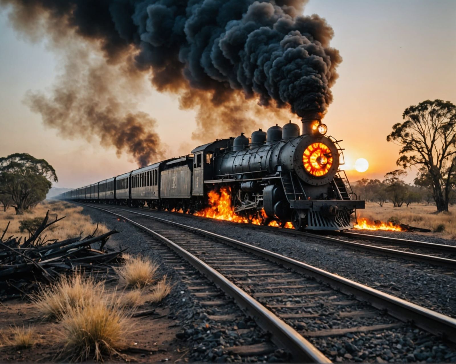 Burning Train: A Desperate Flight