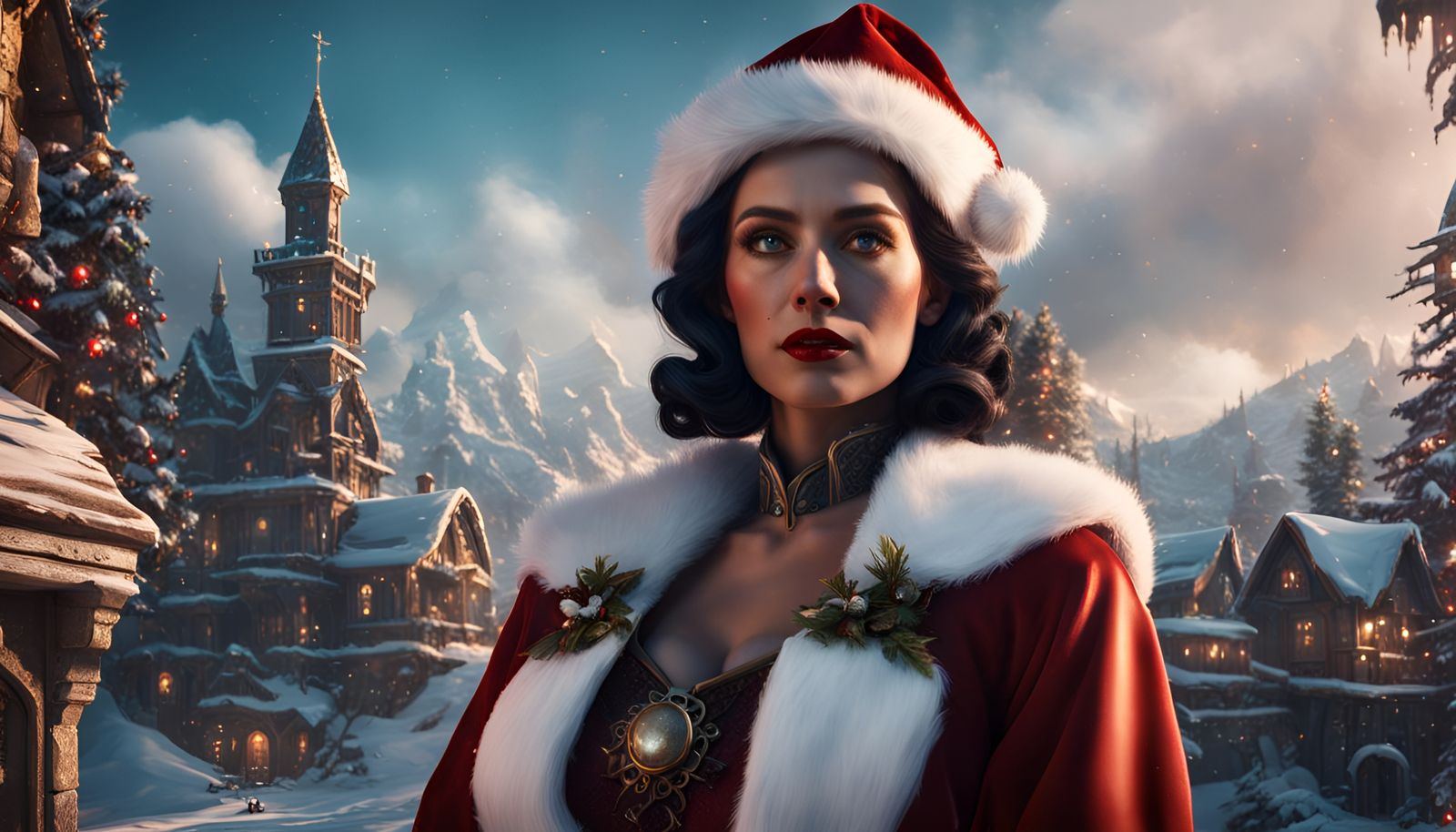 Colonel Wilma Deering as Santa Girl