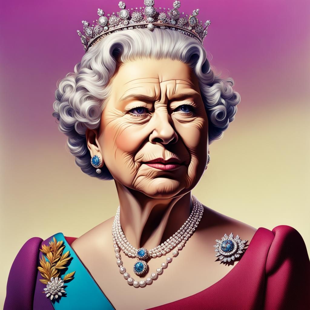 Hyperrealistic Portrait of Queen Elizabeth