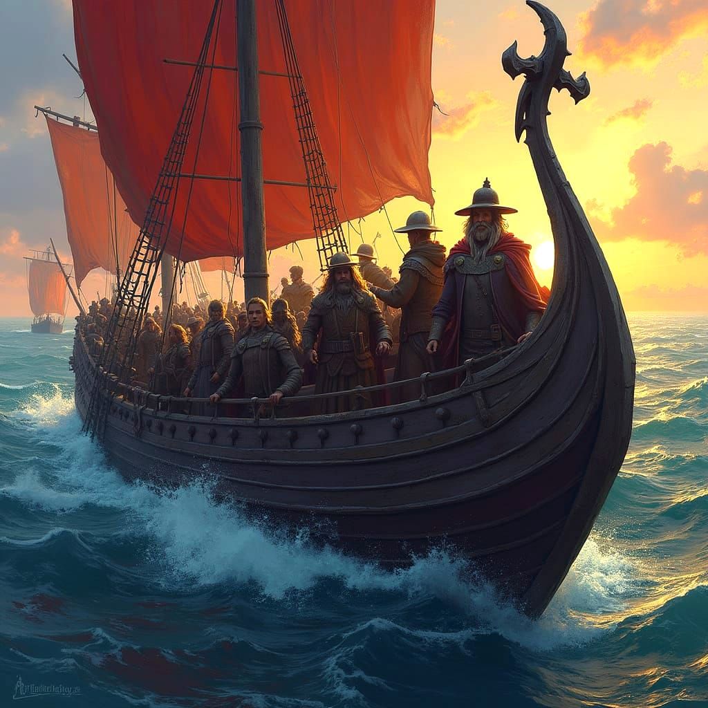 The Ship of Fools: Hyperrealistic Concept Art