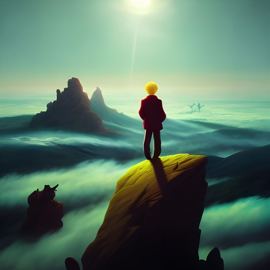 Little Prince Above the Sea of Fog