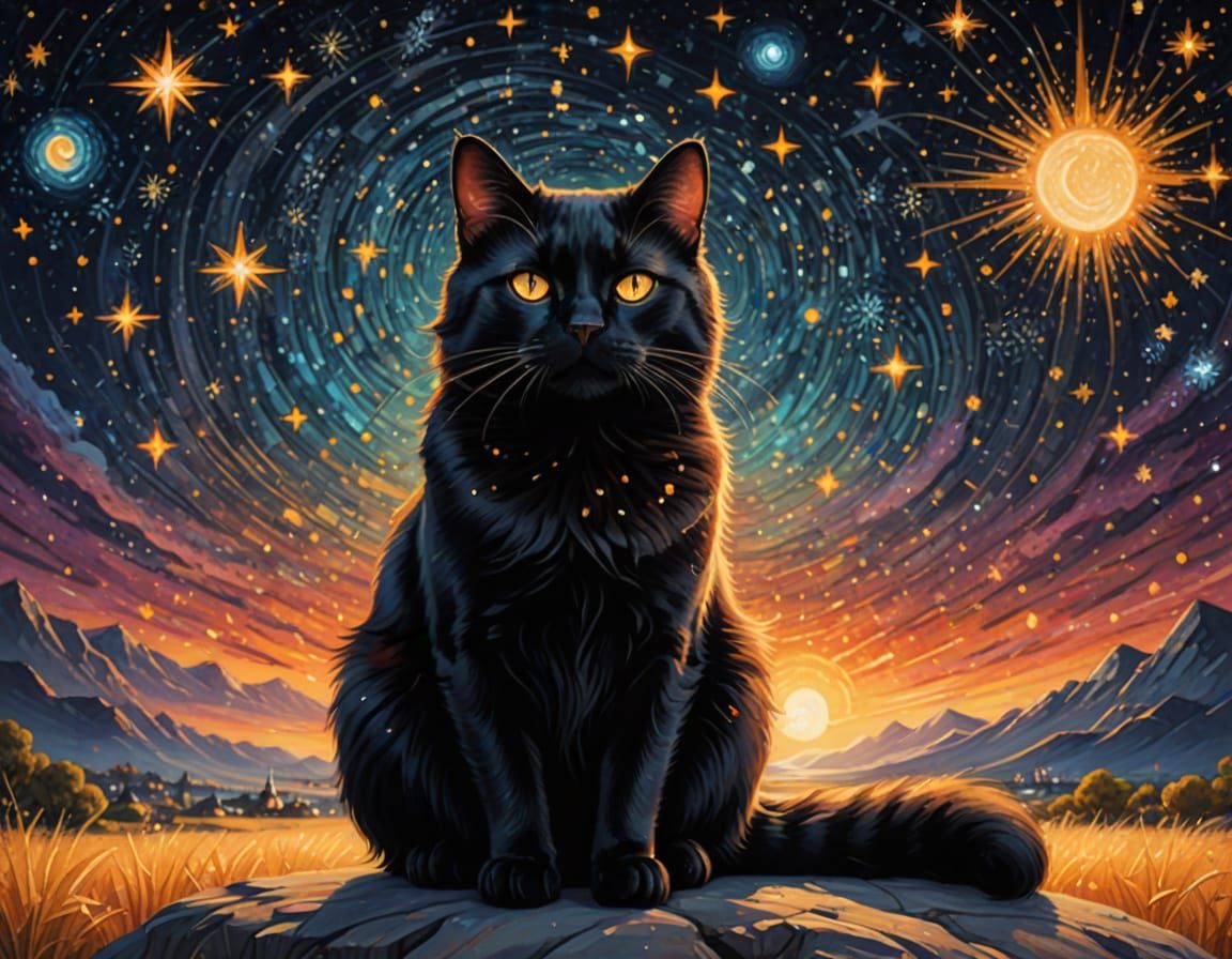 Celestial Whimsy in Golden Hour