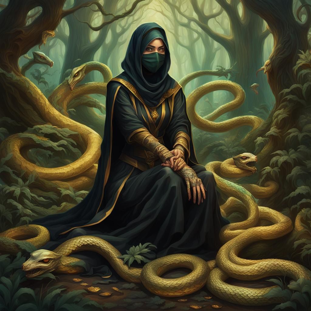 Female Rogue in Forest: Hyperrealistic Concept Art