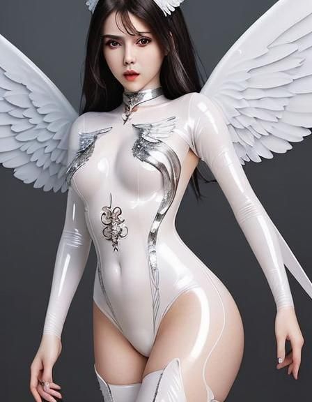Latex Angel: Modern Take on Classic Iconography