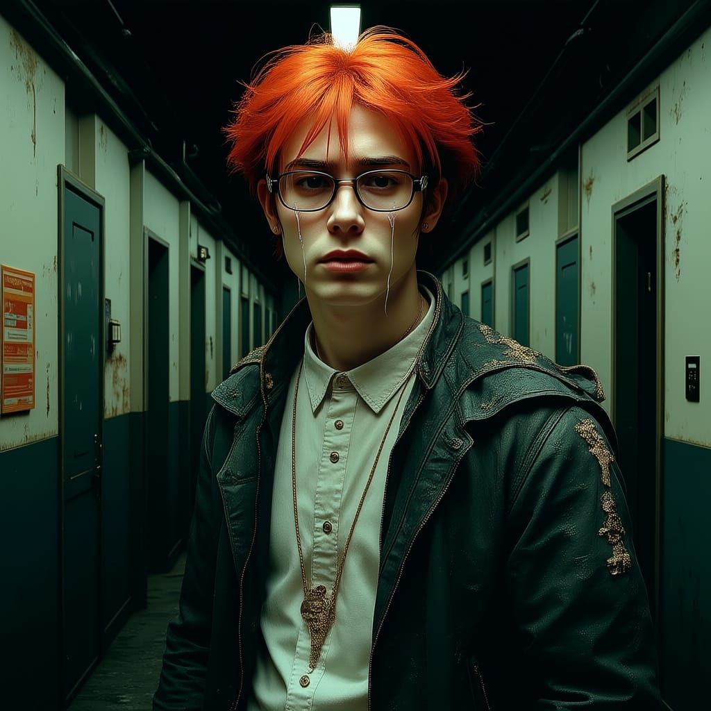 Geeky Red-Haired Nerd with Glasses Faces Bullies