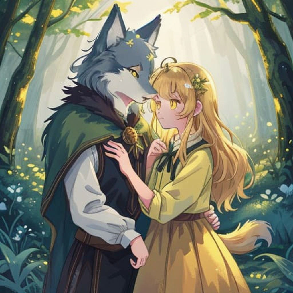 Wolf Boy and Wolf Girl Couple
