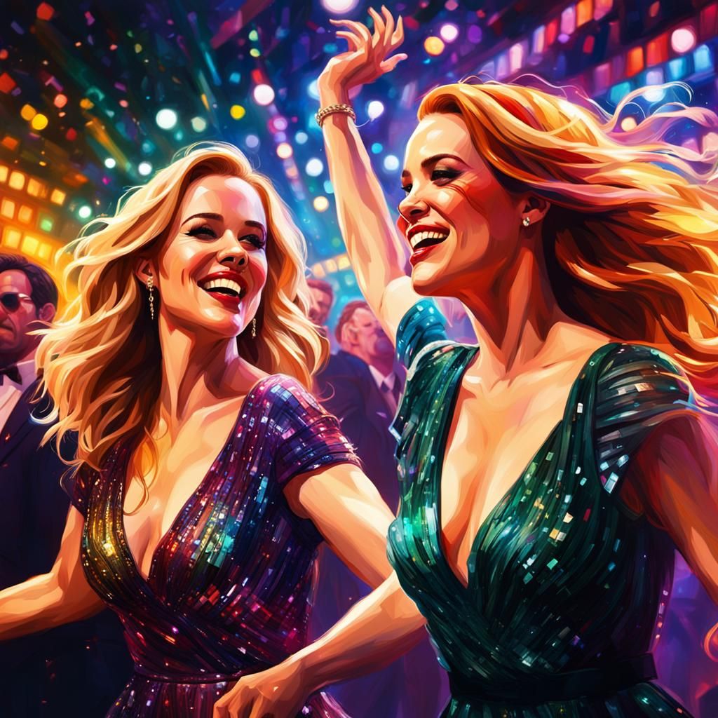 Rachel McAdams and Isla Fisher Dancing in Nightclub