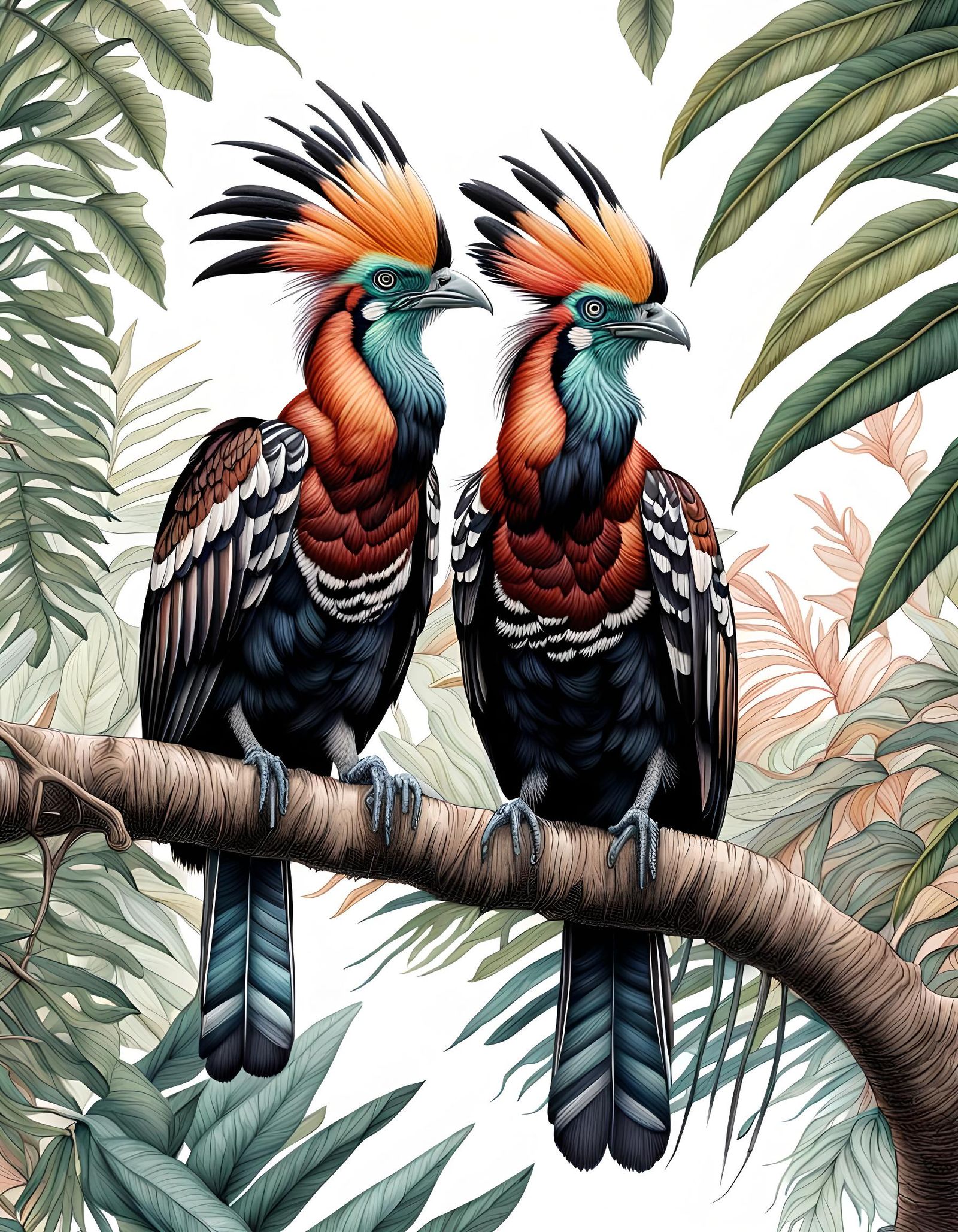 Amazon, Hoatzin Birds