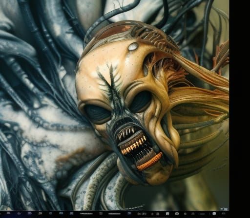Xenomorph Meeting Place in Hypermaximalist Style