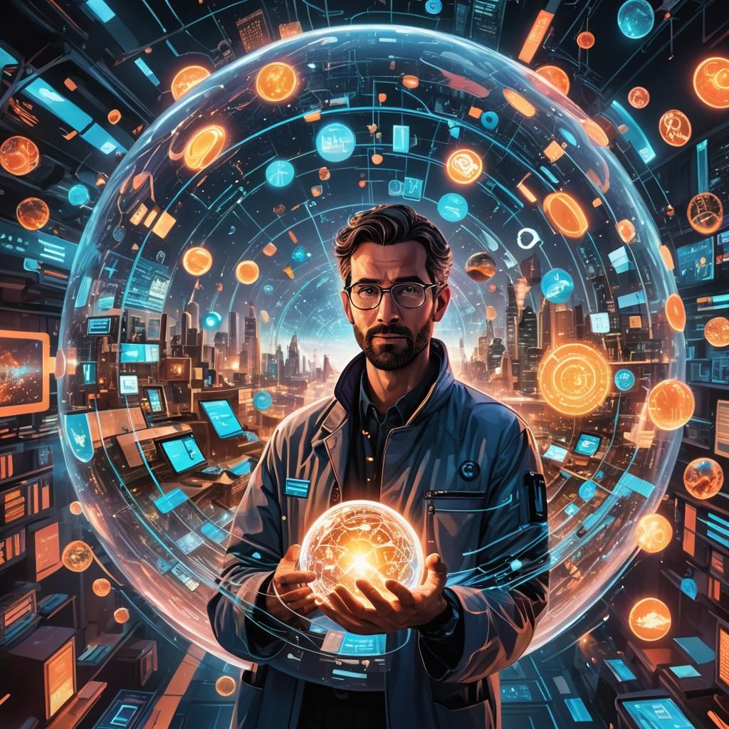 Futuristic Magazine Cover: Science and Society in Cyberpunk ...