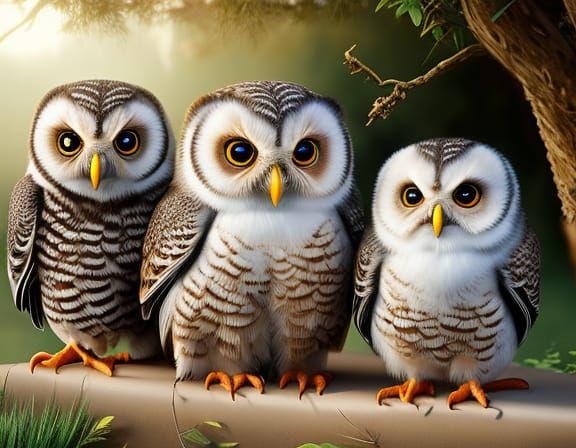 Hyperrealistic Owl Portrait Painting in 8K Resolution