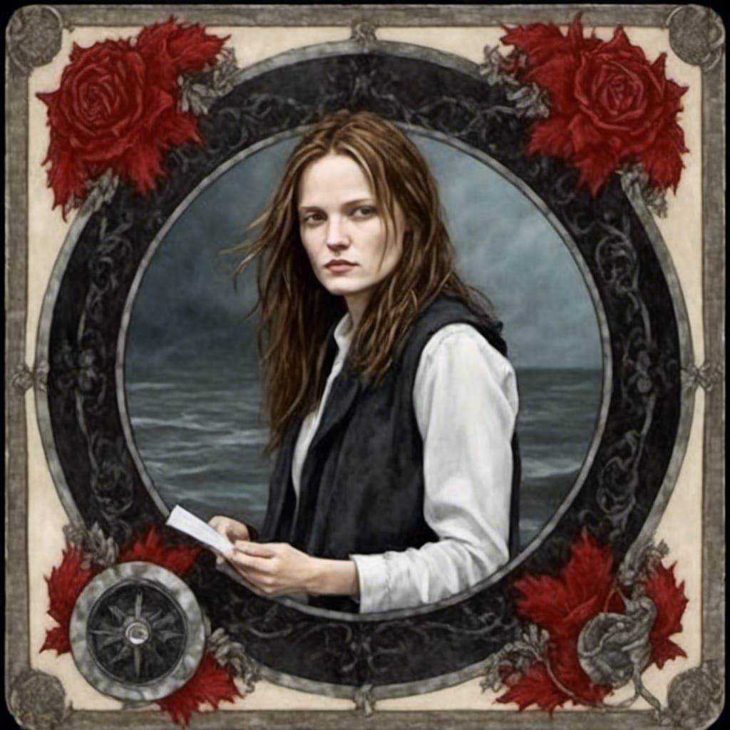 Colorful Tarot Card: Paranormal Investigator in Action