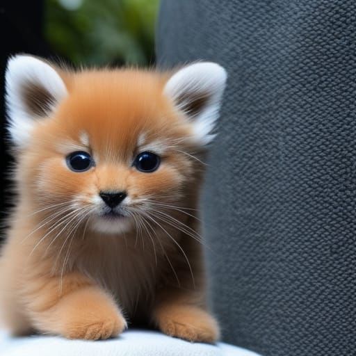 Adorable Kitten and Red Panda Plush Toys
