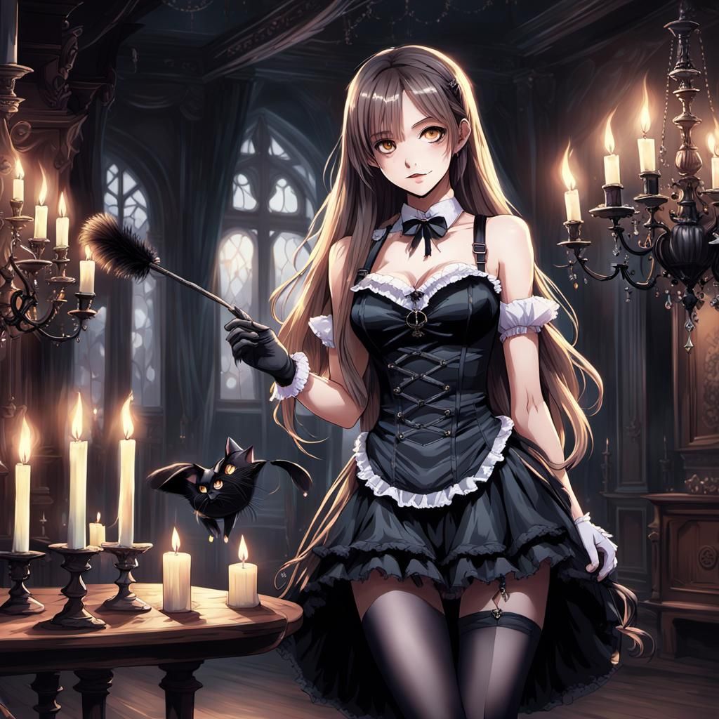 French Maid in Haunted Mansion, Anime Style