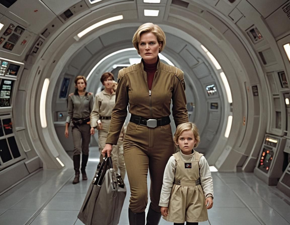 Denise Crosby Escapes Romulus with Daughter