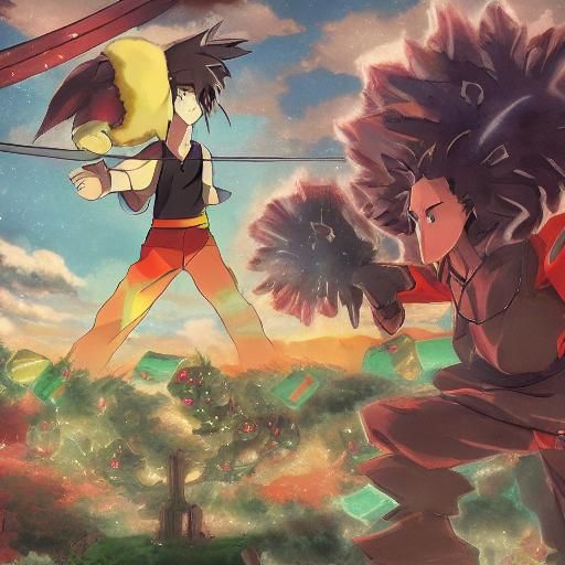 Black Samurai Versus Pokémon in Christmas Town