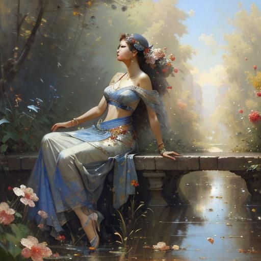 art in the style of Pino Daeni.  Here are some ways to appro...