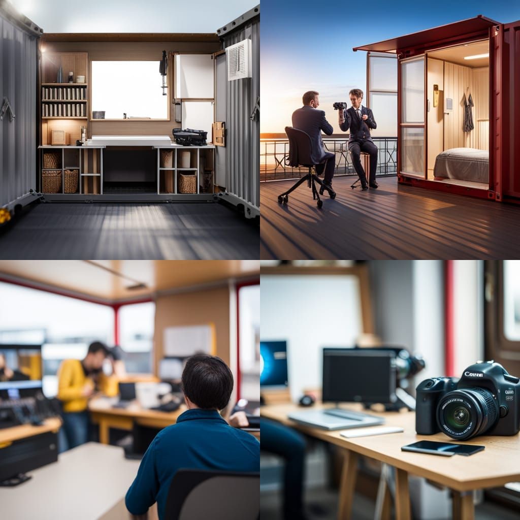 Workshop Interior in a Container: Professional Photography