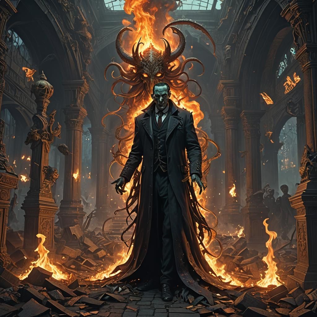 Dark Fantasy Lovecraftian Concept Art in 8K