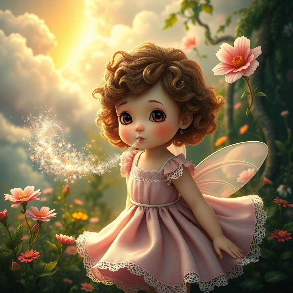Sparkling Fairy Dust: A Whimsical Digital Matte Painting