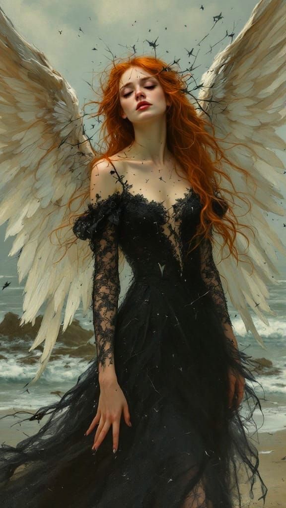 Sorrowful Victorian Beauty Unravels in Pre Raphaelite Splend...