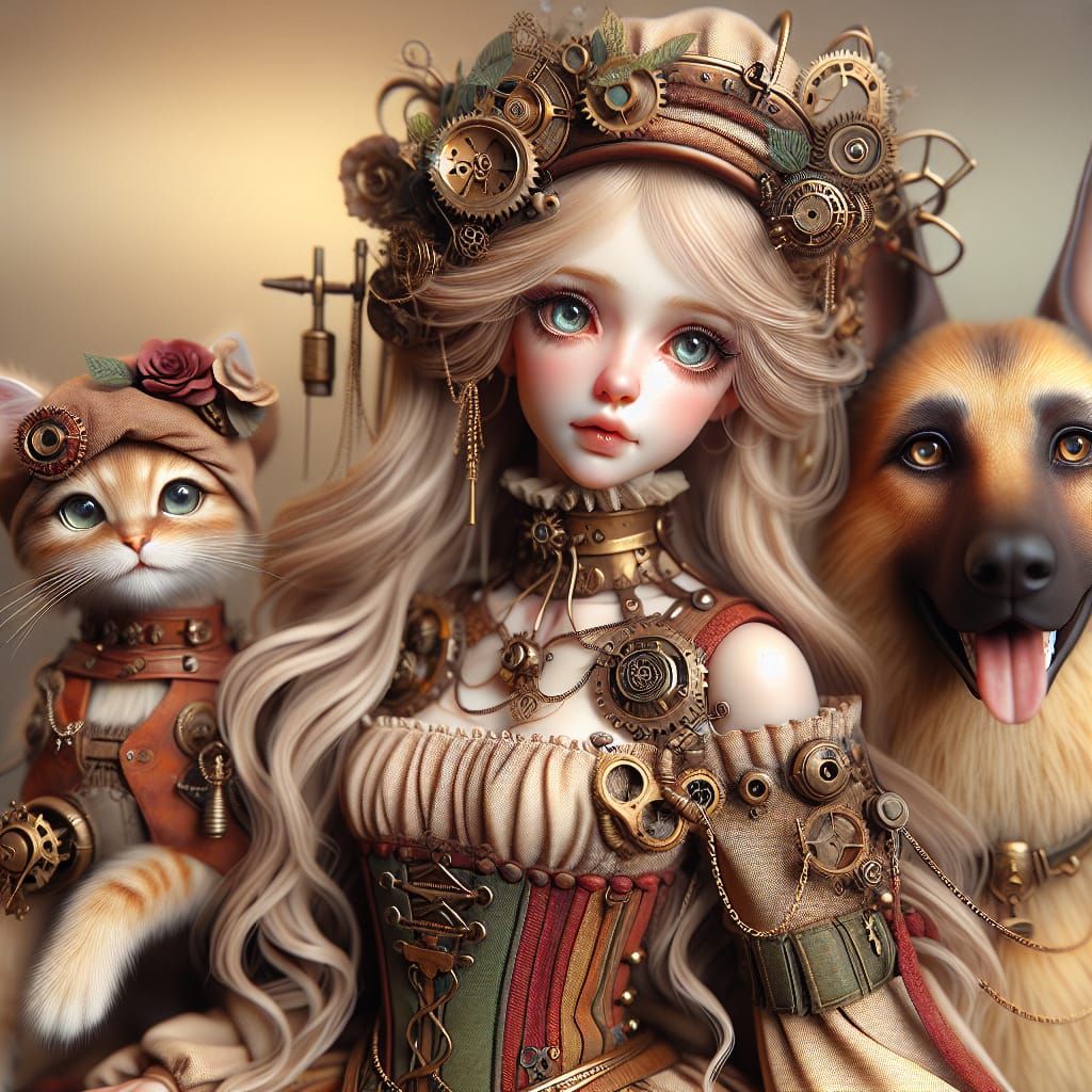 Whimsical Steampunk Trio