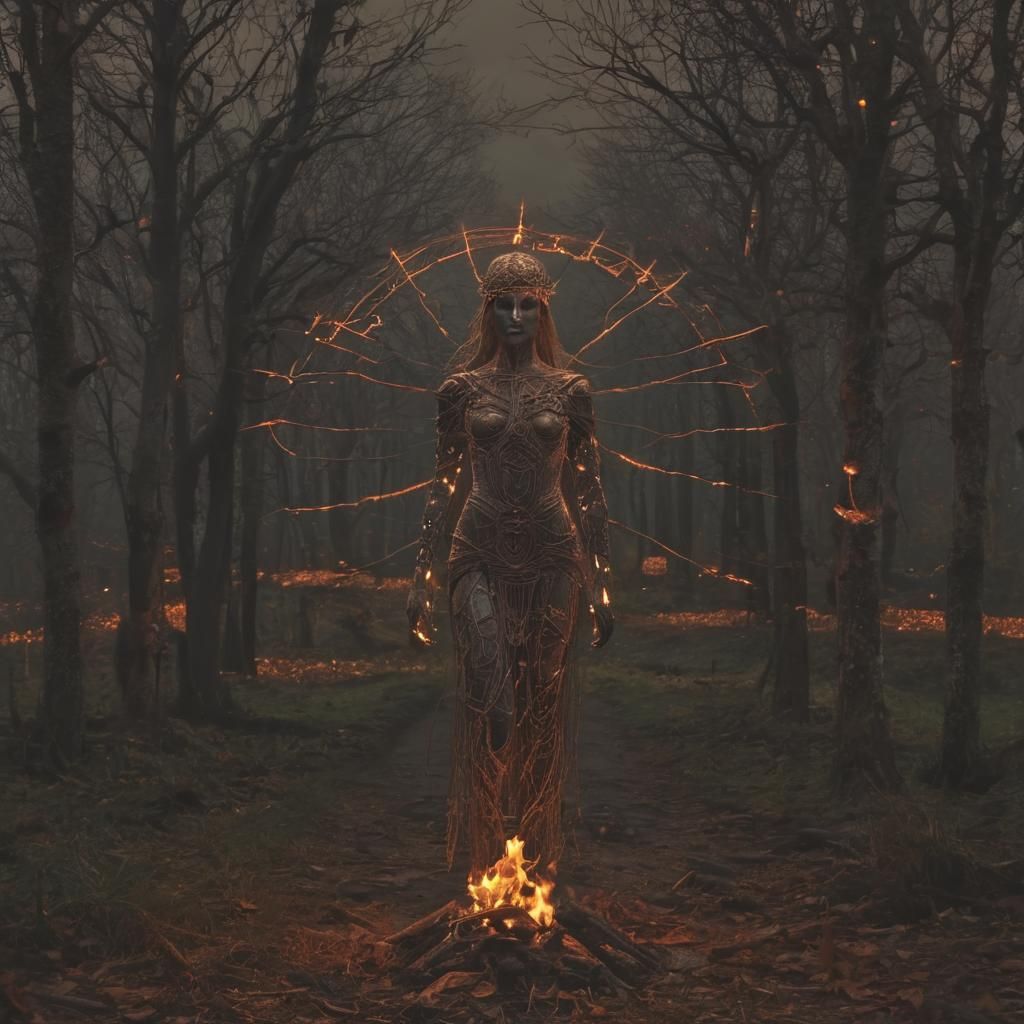 Samhain Night: Celtic Goddess of Winter