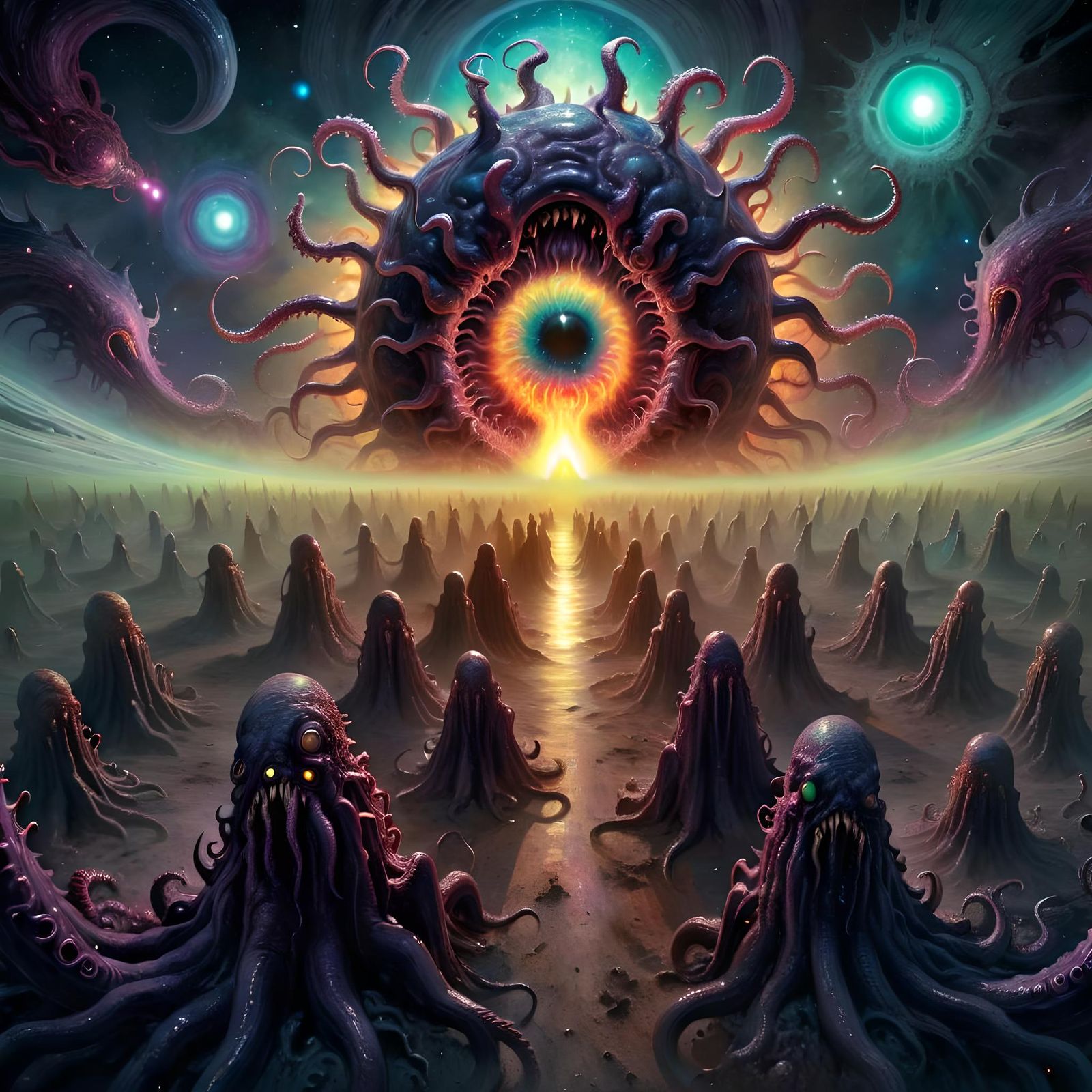 Cosmic Horror: Azathoth in Lovecraftian Style